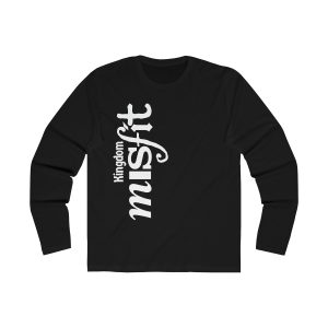 Kingdom Misfit (Text/Vertical) - Men's Long Sleeve Crew Tee