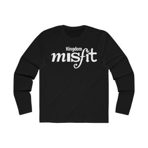 Kingdom Misfit (Text) - Men's Long Sleeve Crew Tee
