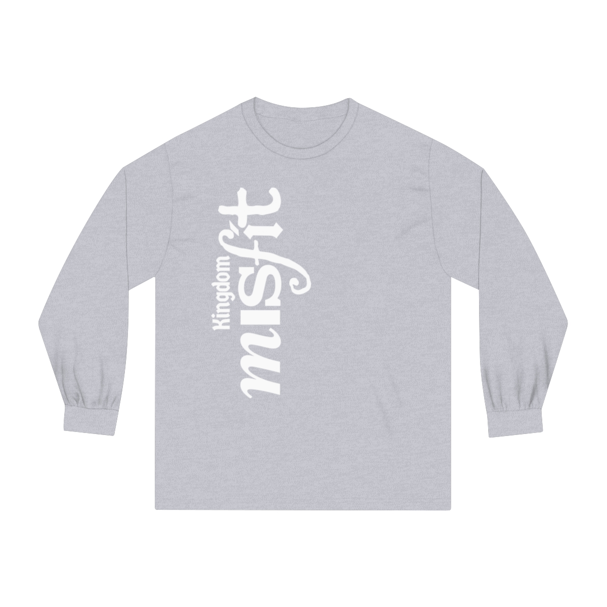 Kingdom Misfit (Text/Vertical) - Unisex Classic Long Sleeve T-Shirt - Image 5