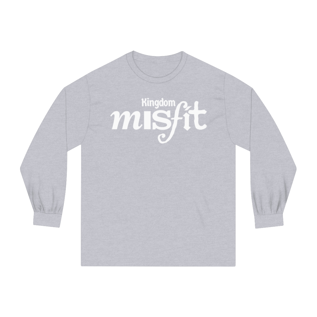 Kingdom Misfit (Text) - Unisex Classic Long Sleeve T-Shirt - Image 5