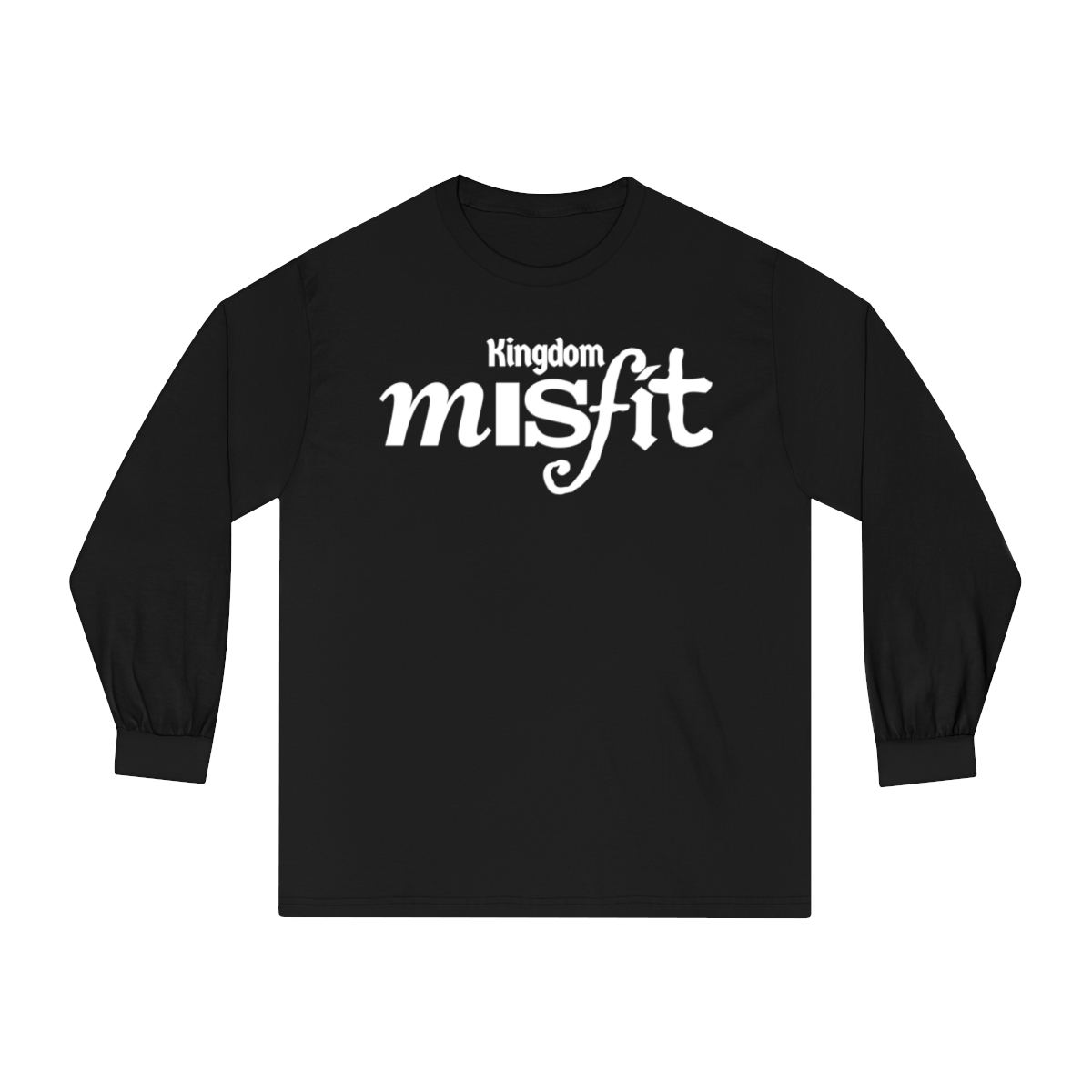 Kingdom Misfit (Text) - Unisex Classic Long Sleeve T-Shirt - Image 2