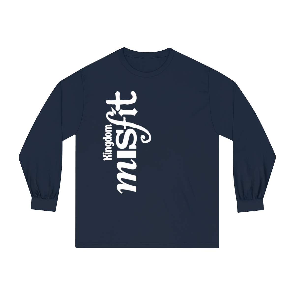 Kingdom Misfit (Text/Vertical) - Unisex Classic Long Sleeve T-Shirt - Image 9