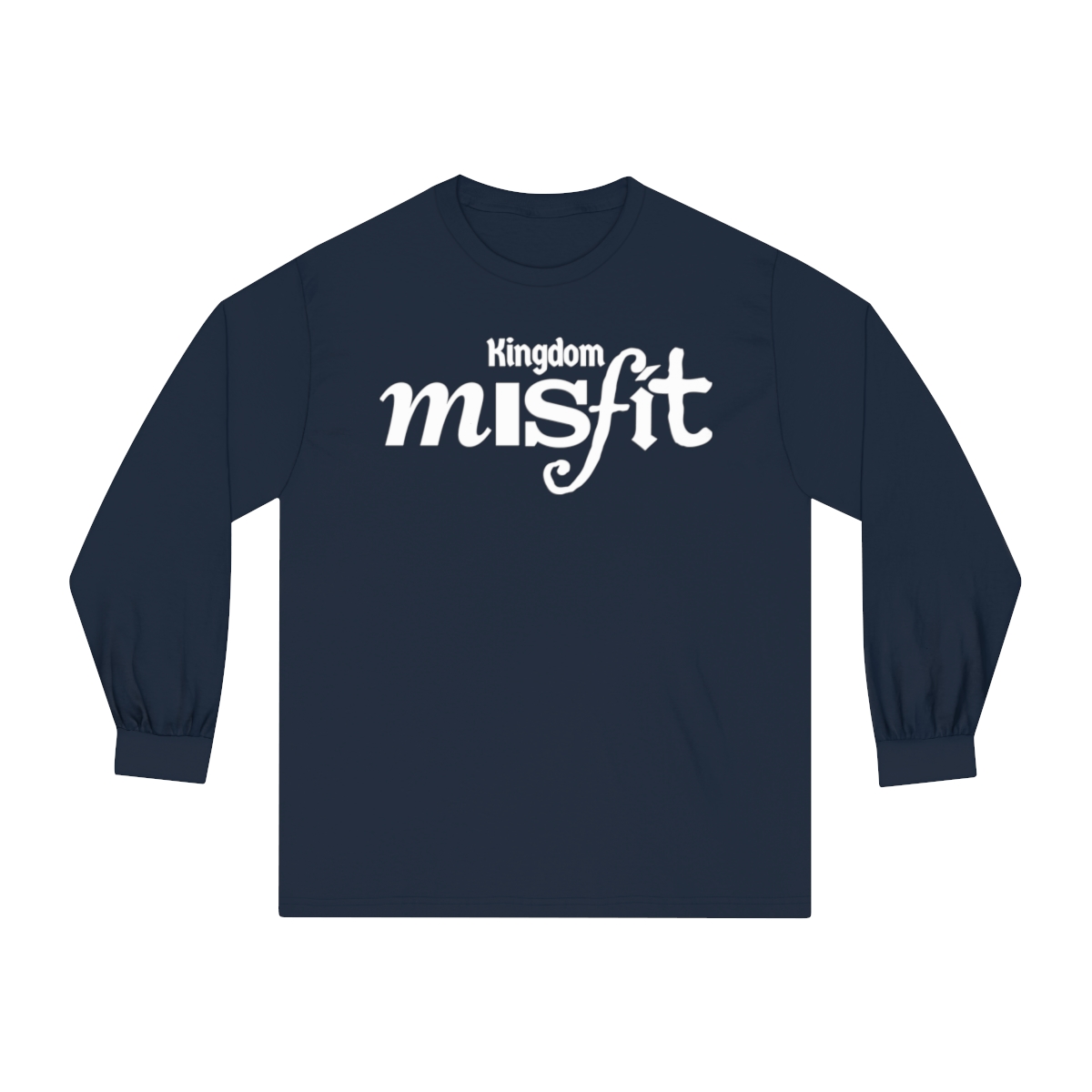 Kingdom Misfit (Text) - Unisex Classic Long Sleeve T-Shirt - Image 9