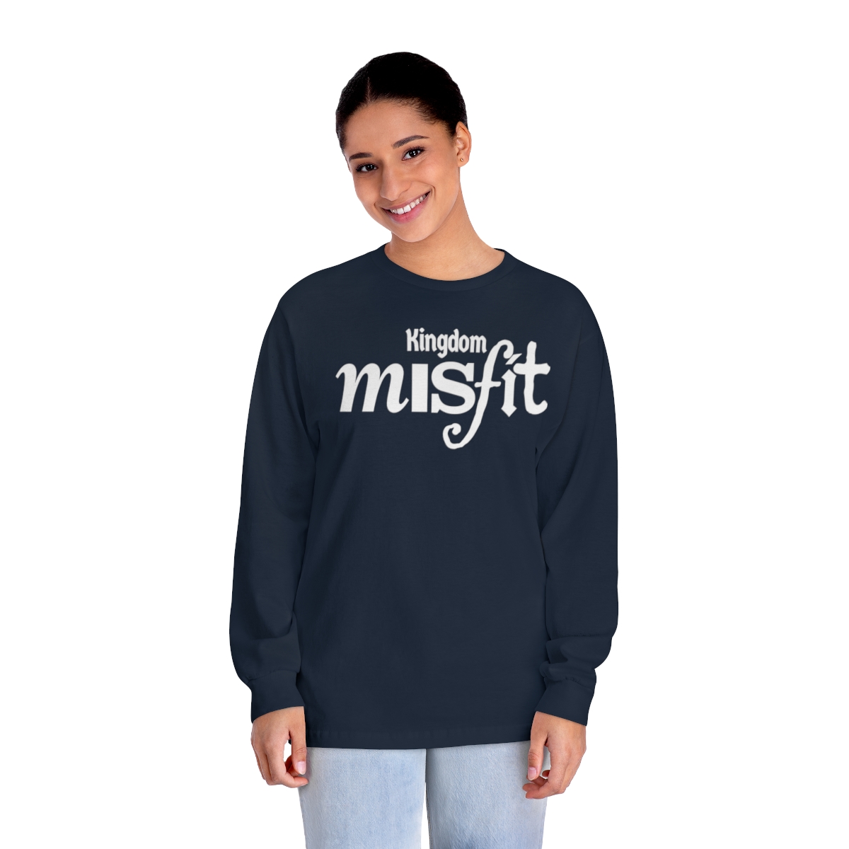 Kingdom Misfit (Text) - Unisex Classic Long Sleeve T-Shirt - Image 12